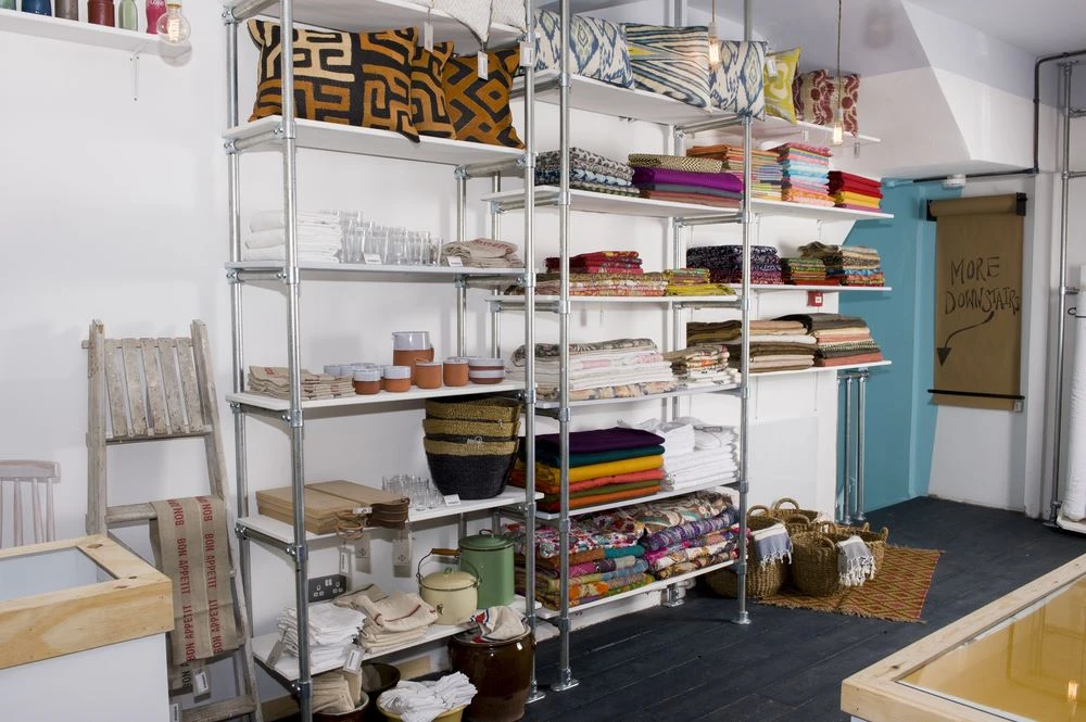 Racking made from Interclamp tubes and fittings